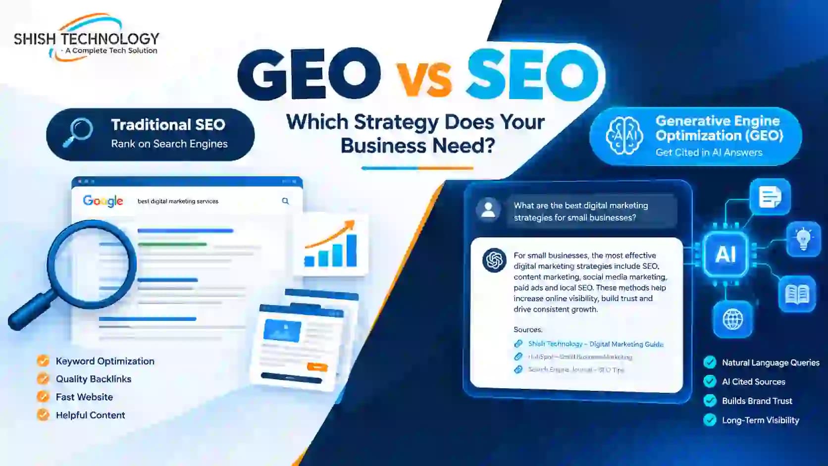 GEO vs SEO: What Is the Difference and Which Strategy Does Your Business Need?