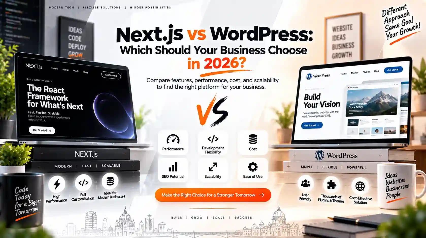 Next.js vs WordPress: Which Should Your Business Choose in 2026?