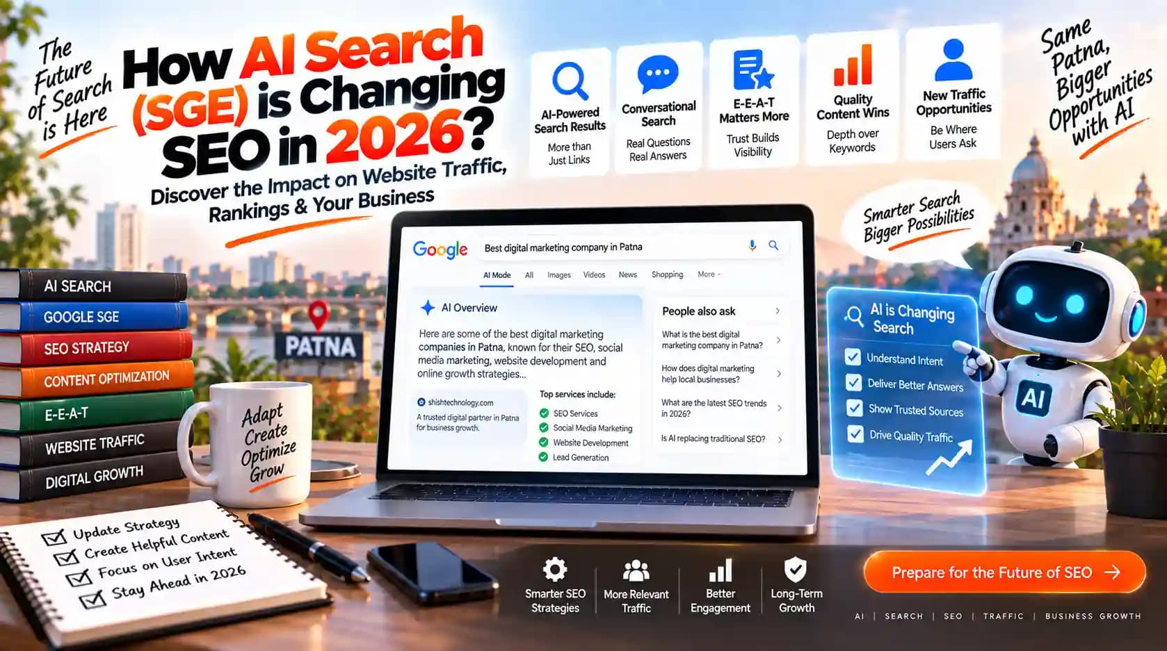 How AI Search (SGE) is Changing SEO and Website Traffic in 2026?