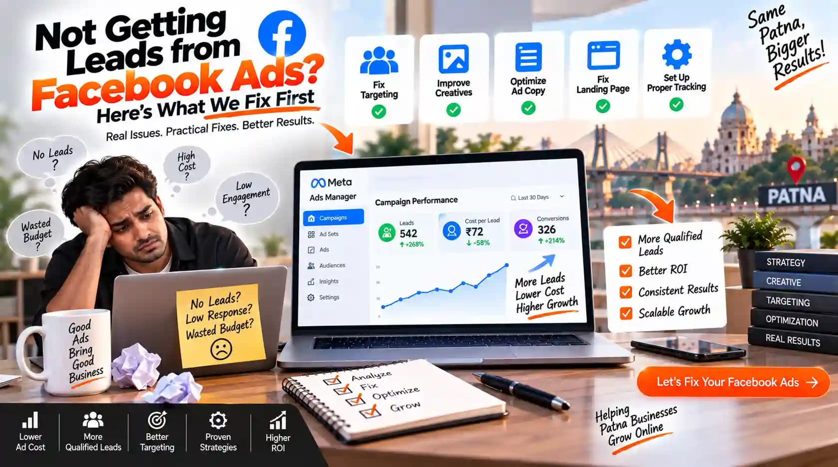 Not Getting Leads from Facebook Ads? Here’s What We Fix First