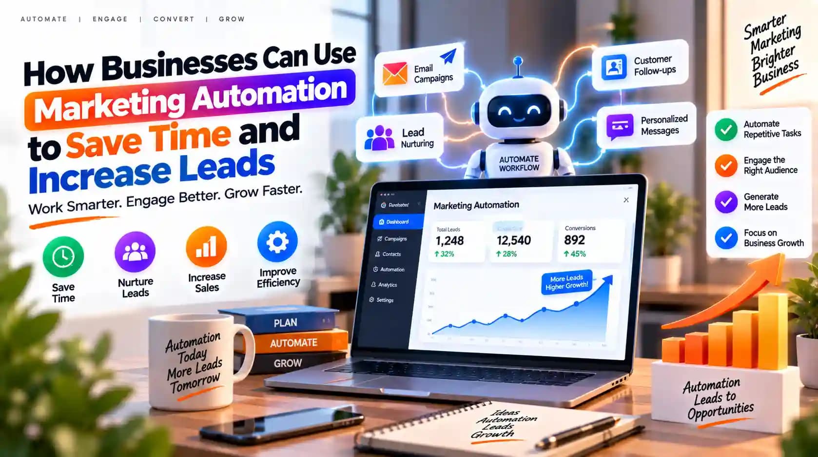 How Businesses Can Use Marketing Automation to Save Time and Increase Leads