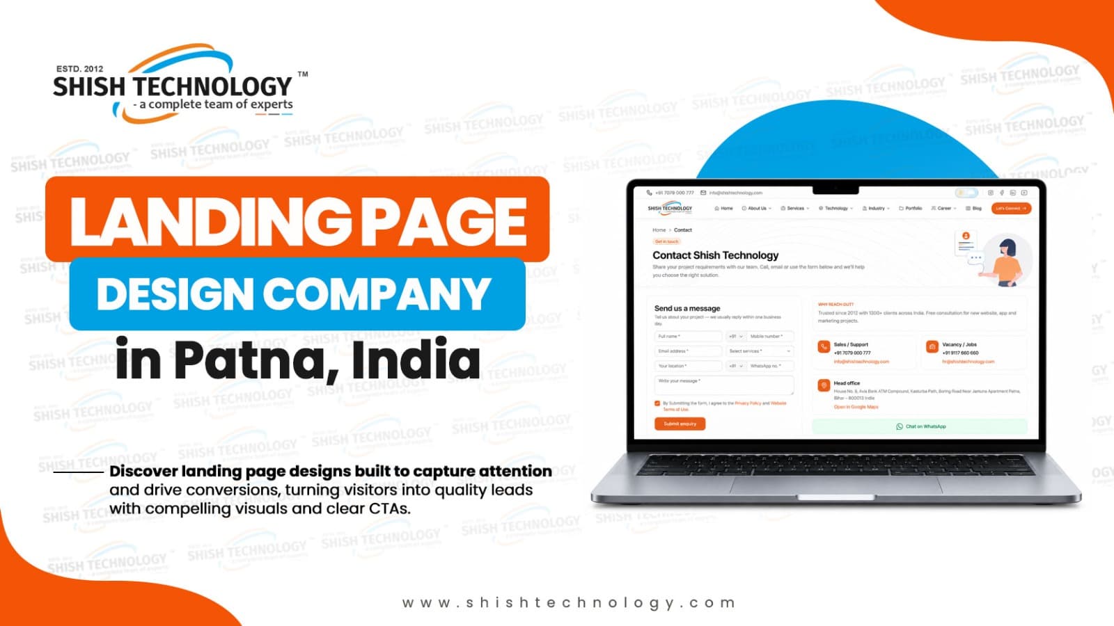 Landing Page Design Company in Patna, India