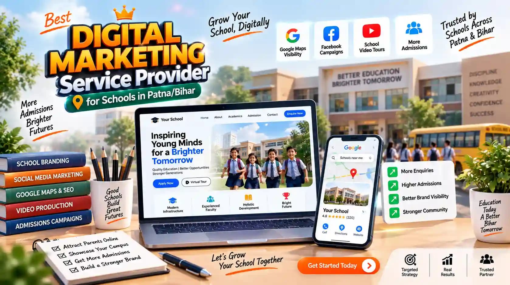 Best Digital Marketing Service Provider for Schools in Patna/Bihar