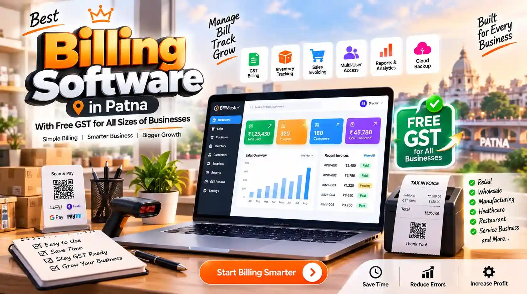 Best Billing Software in Patna With Free GST for All Sizes of Businesses