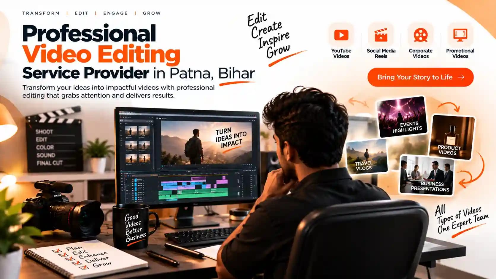 Professional Video Editing Service Provider in Patna, Bihar