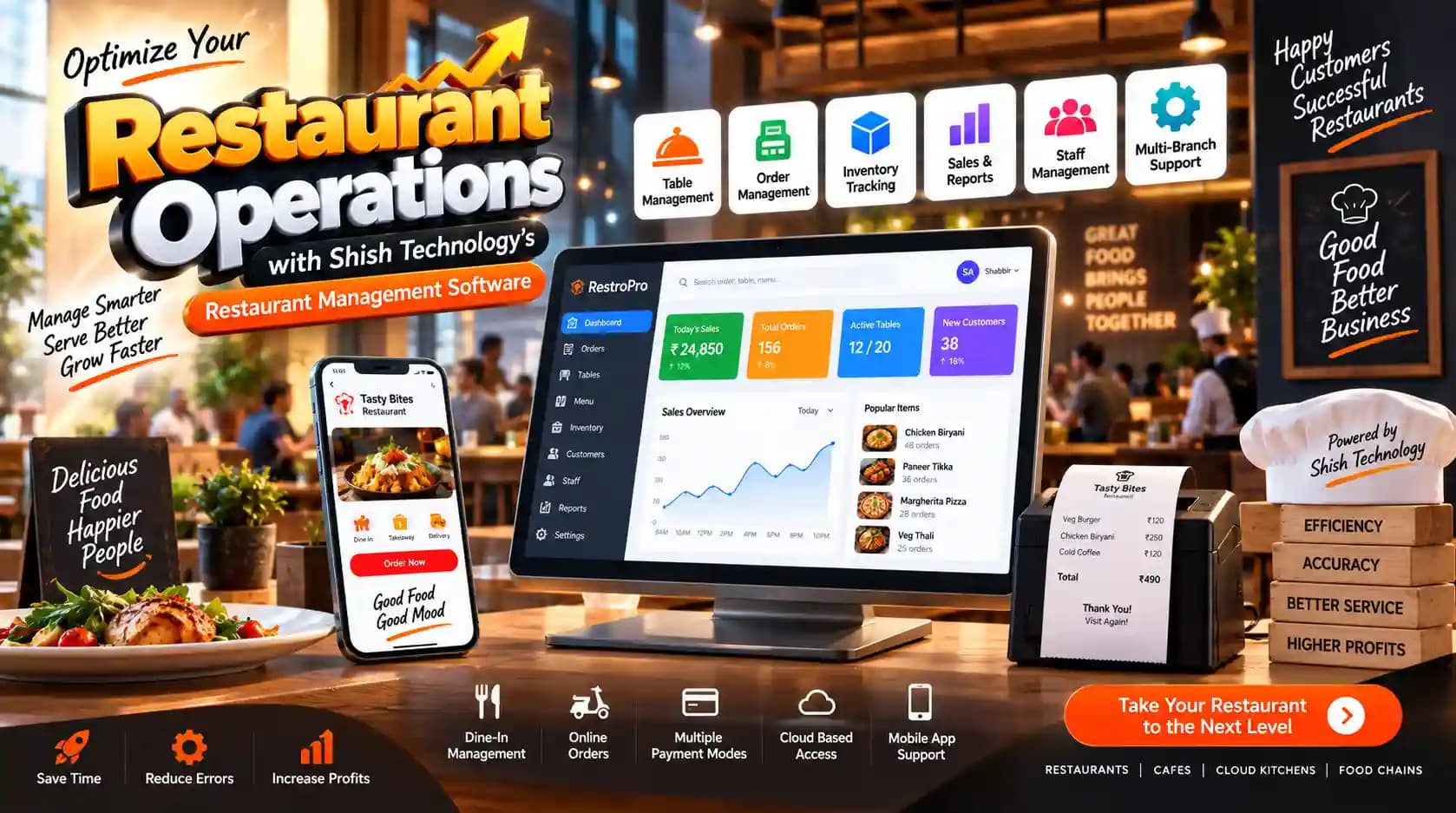 Optimize Your Restaurant Operations with Shish Technology’s Restaurant Management Software