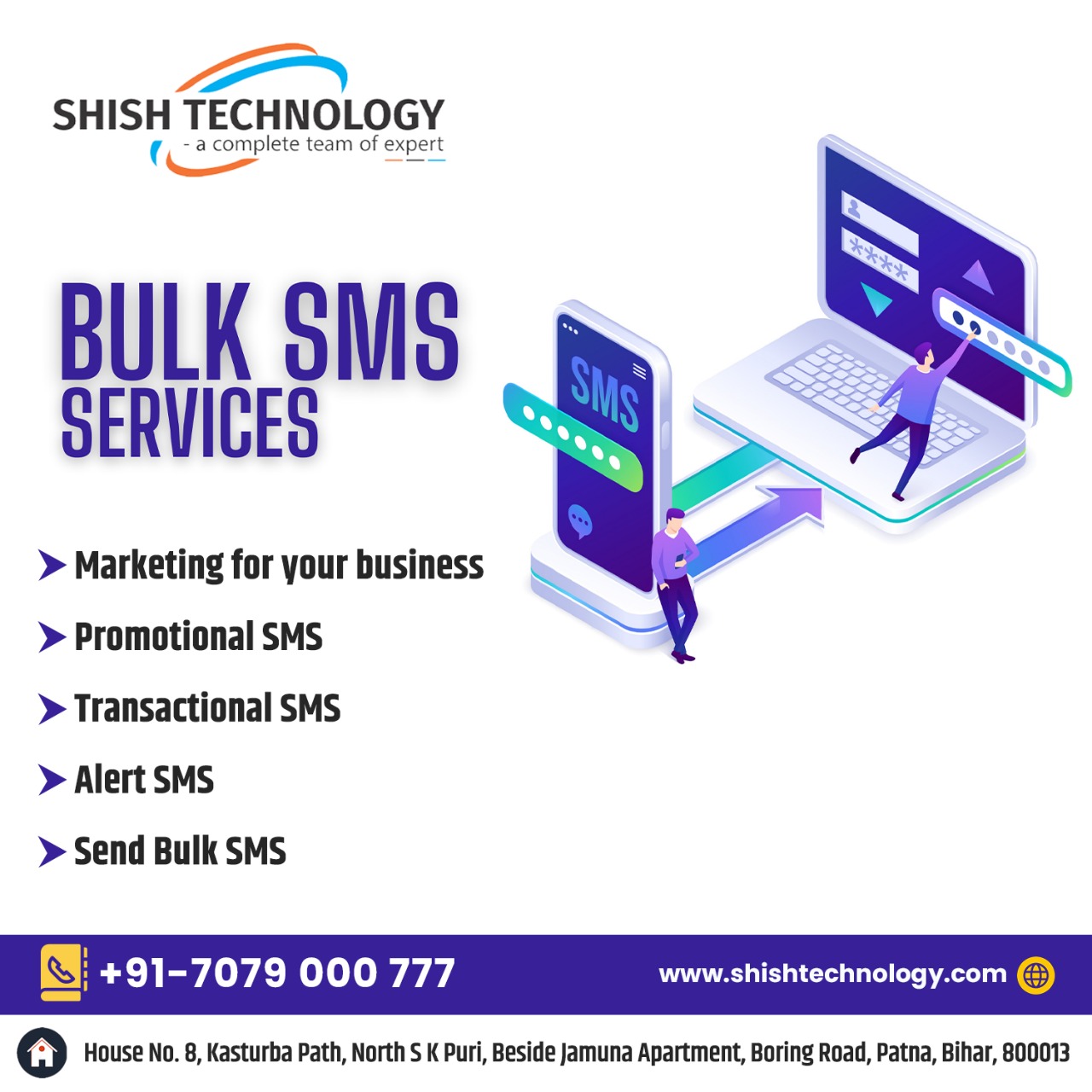 Bihar Biggest Vendor on Bulk SMS Services